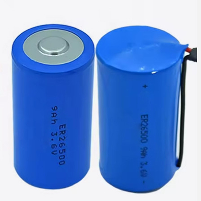 Er26500 3.6v 8500mah 9ah lisocl2 bateria Er26500 bateria litowa wielkości C 3.6V 9000mah bateria litowa pierwotna