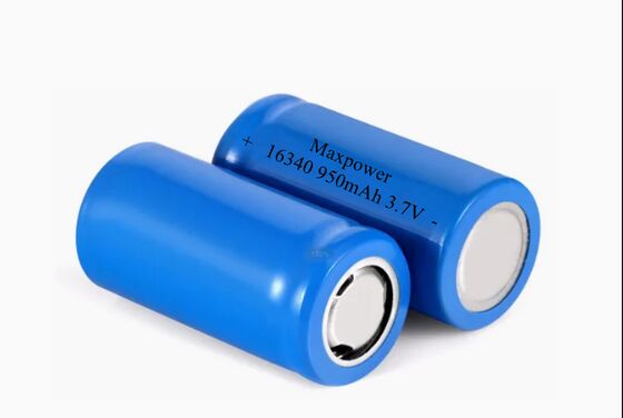 16340 3,7V 800mAh 950mAh 1000mAh akumulatory litowo-jonowe CR123A do latarek, wentylatorów, cylindryczny akumulator litowo-jonowy