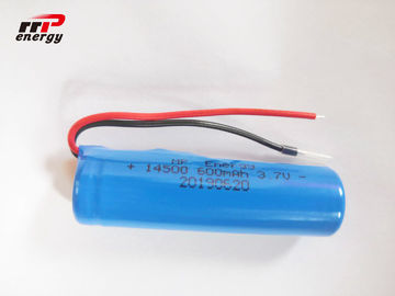 Cylindryczny akumulator litowo-jonowy 3,7 V 14500 600 mAh IEC CB MSDS