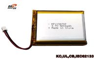 Długi cykl życia Bateria litowo-polimerowa o dużej pojemności 115070P 5000 mAh 3,7 V UL KC CB IEC62133