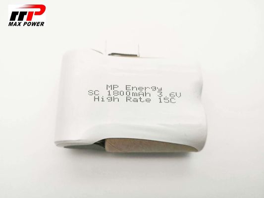 Elektronarzędzia Nicd Ogniwa akumulatorowe 3.6V SC1800mAh Wysoka wydajność rozładowania 15C CB IEC MSDS