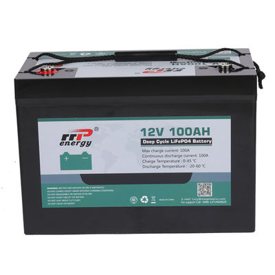 12V 100Ah Deep Cycle Lithium LiFePO4 Battery Pack z długą żywotnością dla zastosowań RV i EV